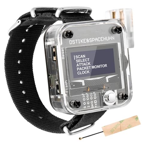 Dstike watch - DSTIKE: DSTIKE was our first partner. They manufactured the first official deauther boards. They offer a wide range of deauthers in a variety of form factors, including a smart watch. They are based in China, but their products are available through a variety of stores: Tindie; AliExpress; Taobao; Disclaimer
